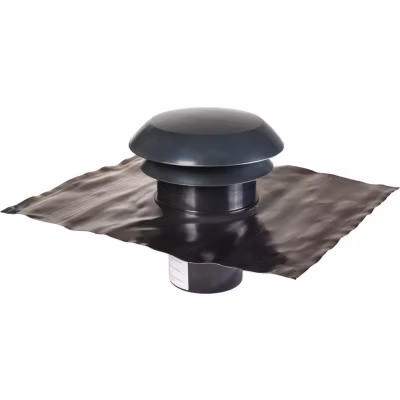 Chapeau de toiture plastique finition ardoise – Diamètre 160 mm – CARA – Anjos