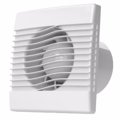 Ventilateur Blanc ABS Tirette Extracteur D&rsquo;air 150mm AirRoxy