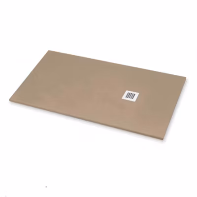 Receveur de Douche 75×105 cm Ligne Vulcano Fin Beige Ral 1019 en Résine Synthétique et Poudre de Marbre  – FRASCIO
