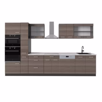 Vicco Cuisine  Gris noble/Anthracite 350cm , PT Marbre