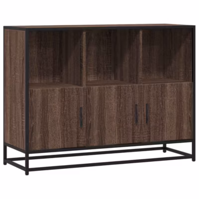 Buffet chêne marron 100x35x76 cm bois d&rsquo;ingénierie vidaXL