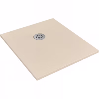 Receveur de douche à poser extra-plat épaisseur 30mm en pierre SANINDUSA STONIT Marina Plus 110×90 antidérapant C3 beige