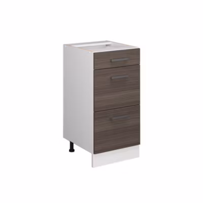 Vicco Meuble bas universel Gris 40cm avec tiroirs, sans PT