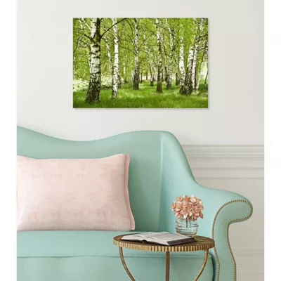 Tableau verre acrylique Foret De Bouleau 60 x 40 cm – Décoration murale photo pour la maison