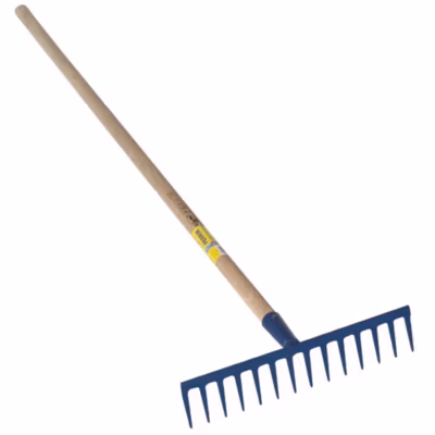 Outils Perrin Râteau 14 dents droites emmanché 1,65m