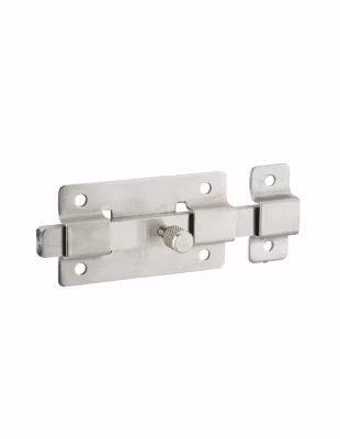 Targette pêne plat pour porte d&rsquo;ameublement, 75mm, inox – THIRARD