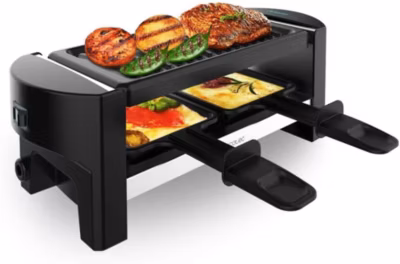 Raclette 320W 2 poêles antiadhésives
