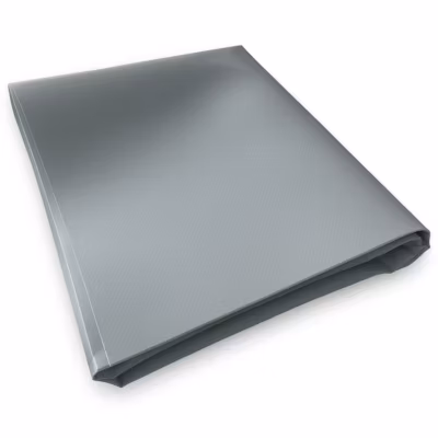 Bâche Brise vue sans Oeillets 1,5×1 m Grise – Garantie 10 ans TECPLAST – XP640BV – Bâche PVC étanche – Made in France