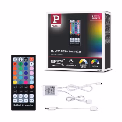 MaxLED accessoires Commande RGBW inclus IR-Remote 24V max. 144W Blanc