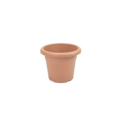 PLASTIKEN Pot à fleurs – 22 cm rond – Terracotta