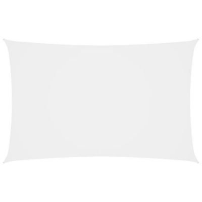vidaXL Voile de parasol tissu oxford rectangulaire 3×6 m blanc 135268