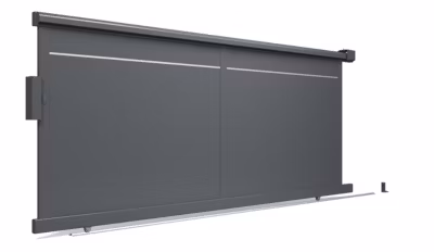 Portail aluminiumm « EVORA » coulissant 1 vantail 160 x 400 cm – gris 7016