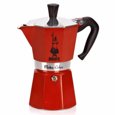 Cafetière italienne 6 tasses rouge Bialetti 0004943 moka color