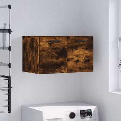 vidaXL Armoire murale Chêne fumé 60×36,5×35 cm Bois d&rsquo;ingénierie 830025
