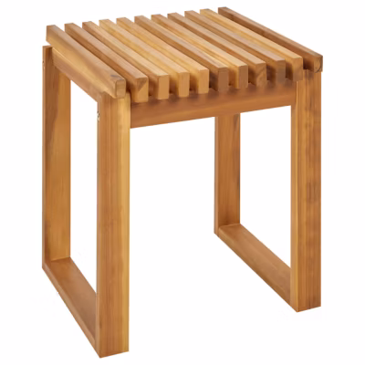 Table d&rsquo;appoint pour le jardin BELLANO 35 cm 40 cm Acacia Marron