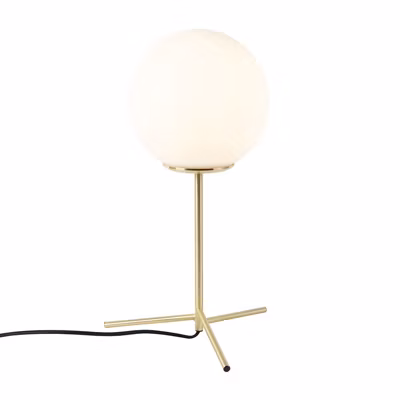 Lampe de table Art Déco en laiton avec verre opale 45,5 cm – Pallon