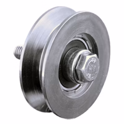 Roue à rainure en V de 60 mm avec 1 roulement à billes
