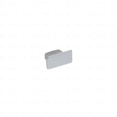 Boutons pour meubles en zamac Diamètre 30 x 16 Aluminium mat verni