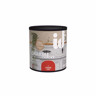 Peinture meubles et boiseries CHARME 500ML CERISE – ID Paris