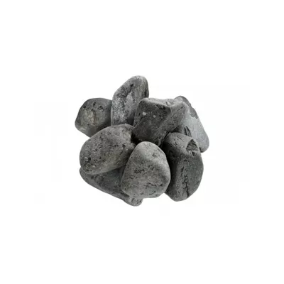 Galet noir mat 30/60 mm – Filet 20 kg – Gris anthracite
