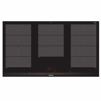 Table de cuisson induction 90cm 5 feux 11100w noir Siemens EX975LXC1E iq700