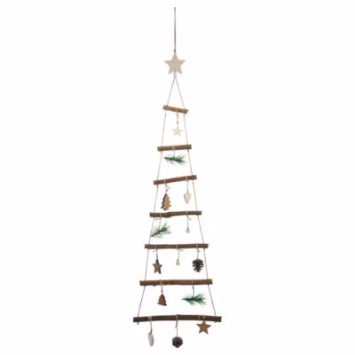 Décoration Sapin Bois Suspension  – Atmosphera