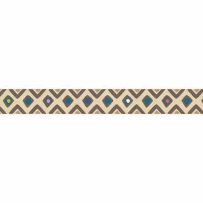 Frise adhésive multicolore 10x300cm – Motif géométrique tribal décoratif pour décoration murale intérieure et extérieure