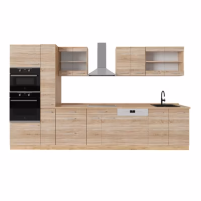 Vicco Cuisine complète  Sonoma/Chêne doré 350cm , PT Chêne