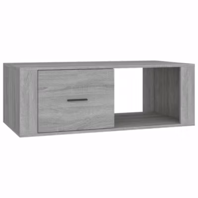 816542 vidaXL Table basse Sonoma gris 100×50,5×35 cm Bois d&rsquo;ingénierie