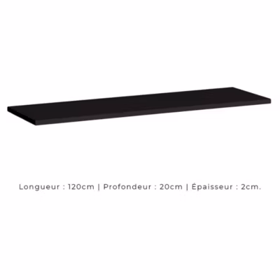 Etagère murale 120 cm SWITCH  Coloris noir  Design moderne et pratique