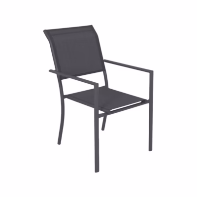 Chaise de jardin taupe Ilona (lot de 2)