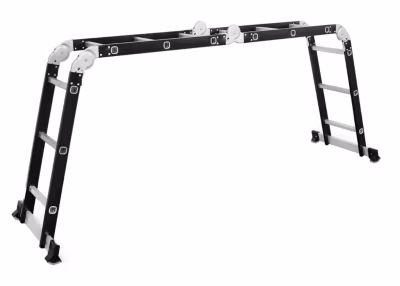Échelle universelle DRABEST, multifonctionnelle, pliable, 4×3 marches, 125 kg, 1 pièce
