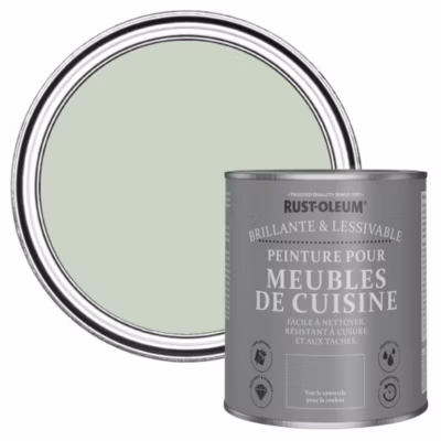 Peinture Verte pour Meubles de Cuisine, Brillant – RUST-OLEUM – Vert Laurier 750ml