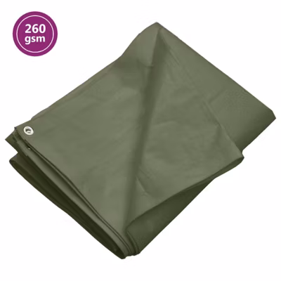 Bâche 260 g m² 6×10 m Vert PEHD