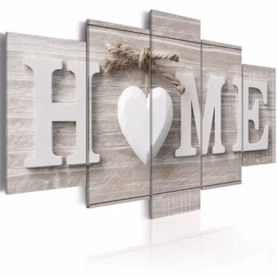 Tableau Vintage Love Sanctuary 100×50 cm