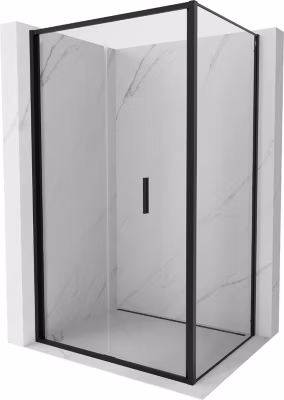 Mexen Exo cabine de douche pliable 100 x 120 cm, transparent, noir – 816-100-120-70-00