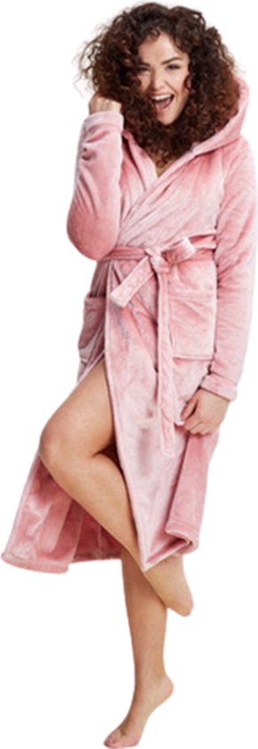 Charlie Choe Badjas Long Pink Femme F41170-38 – Feu Multicolore Femme – L