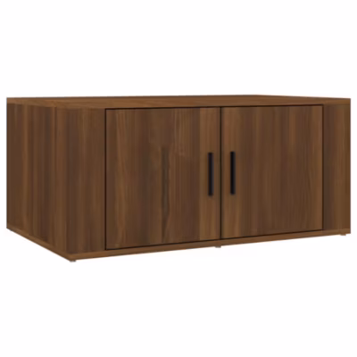 816519 vidaXL Table basse Chêne marron 80x50x36 cm Bois d&rsquo;ingénierie