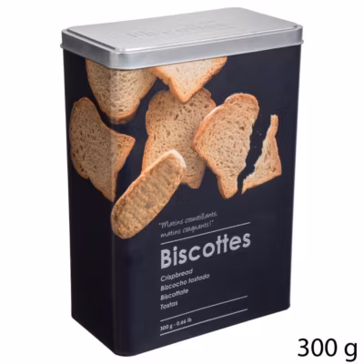 Boîte biscotte métall Noir Black Edition – 5Five