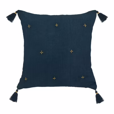 Coussin de chaise brodé rectangulaire JAMANA