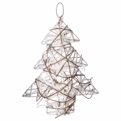 Sapin de Noël pailleté à suspendre