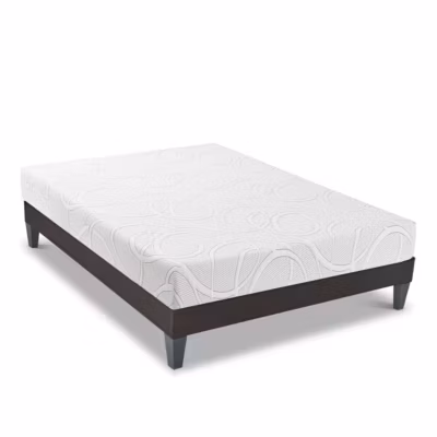 Ensemble Eupraxie 90×190 cm Matelas Mousse + Sommier Bois