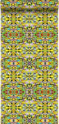 Origin Wallcoverings papier peint intissé XXL la fièvre de la jungle jaune – 50 x 900 cm – 356904