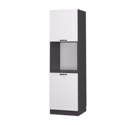 Vicco Meuble pour four Blanc campagne 60cm ouvert