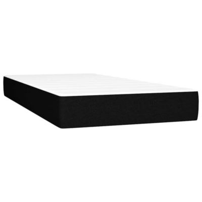 Matelas à ressorts ensachés pour enfants fermeté moyenne noir 80×160 cm tissu vidaXL