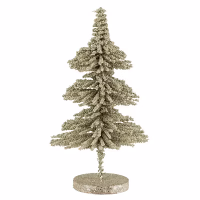 Sapin de Noël Déco « Paillettes » 44cm Vert Clair