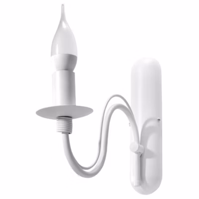 Applique en acier 1 lampes 6x25x25cm Sollux