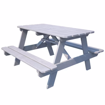 Table bois enfant avec insert parasol PICNIC
