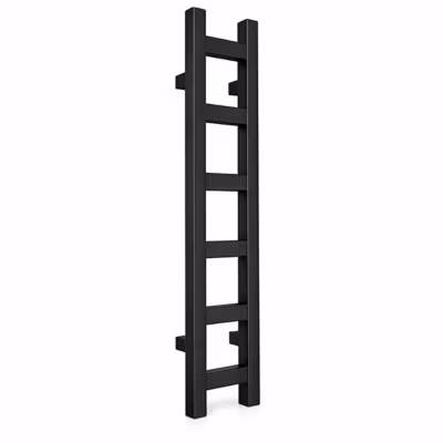 Sèche-serviette mixte noir – (HxL) 640×200 mm – 100 Watt – 130 Watt – EAS640-200V2N