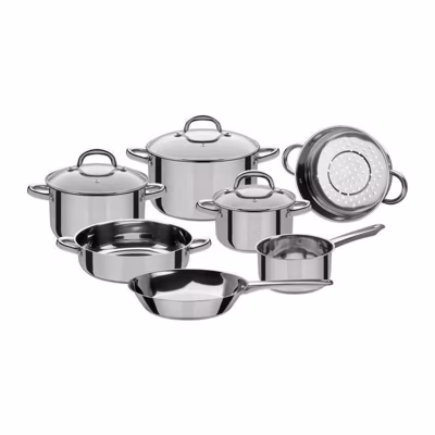 Batterie de casseroles en acier inoxydable Montréal – 10 pieces